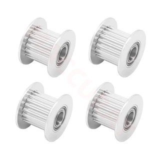 1PC GT2 Idler Timing Pulley 16/20 ฟันล้อ Bore 3/5 มม.อลูมิเนียมเกียร์ฟันกว้าง 6/10 มม.สําหรับ I3 Ender 3 CR10 เครื่องพิมพ์ Reprap
