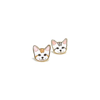 Gubjung &amp; Friends Cat stripe earring (ต่างหูแมวลาย)