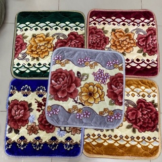 เบาะรองนั่ง อาสนะ กำมะหยี่ ขนาด50x50cm