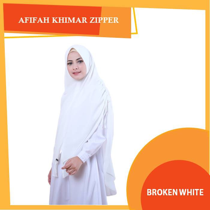 KHIMAR AFIFAH ZIPPER SOFT PET ANTEM ORIGINAL / INSTANT HIJAB AFIFAH ZIPPER 7in1 PREMIUM