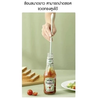 (ส่งไทย)​ไม้พายซิลิโคน​ ช้อนซิลิโคนเอนกประสงค์ 3 ขนาด ที่ปาดเค้กทรงยาวสำหรับปาดซอส/ครีม​ ช้อนปาดซอส​