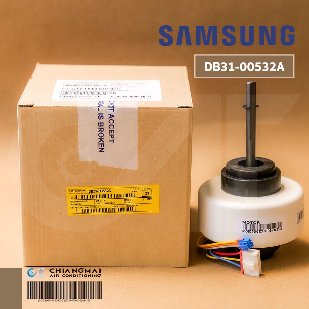 DB31-00532A มอเตอร์แอร์ Samsung มอเตอร์แอร์ซัมซุง มอเตอร์คอยล์เย็น Y4S476B04 28W. อะไหล่แอร์ ของแท้ศ