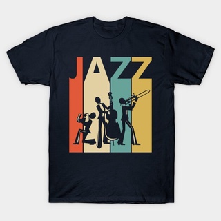 เสื้อยืด ผ้าฝ้าย พิมพ์ลาย Jazz Music Lover ของขวัญ สไตล์วินเทจ แฟชั่นสําหรับผู้ชายS-5XL