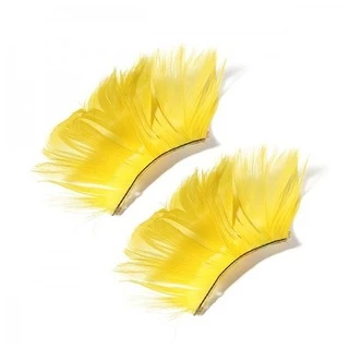 ขนตาปลอม หลากสี ขนตาขนนก ขนตาแฟนซี พรอพปาร์ตี้ 1 Pair Natural Feather False Eyelashes Party Nightclub Makeup Eye Lash