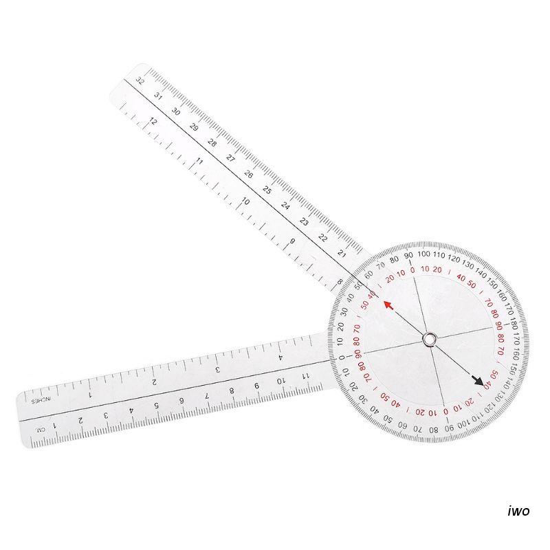 Iwo Goniometer ไม้บรรทัดวัดมุม 13 นิ้ว 33 ซม. สําหรับใช้ในทางการแพทย์