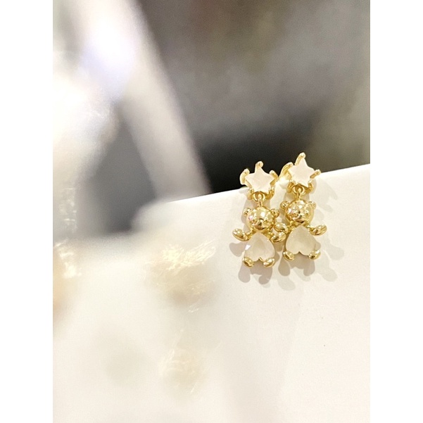 Teddy bear earrings 🧸