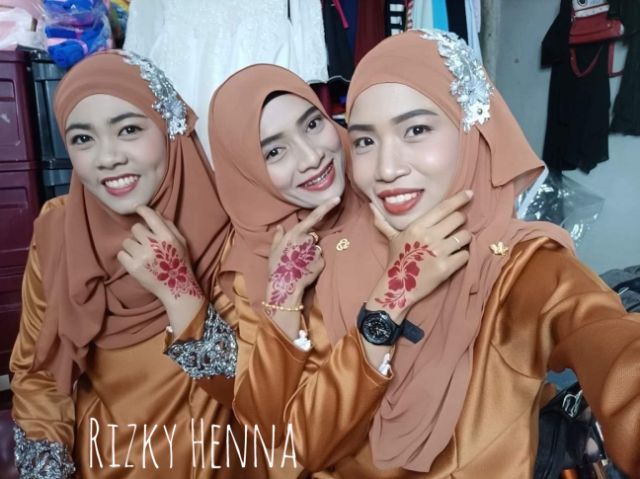 บล๊อกเพ้นท์ลายพร้อมเฮนน่า เลือกสีทางแชท - รูปที่ 4