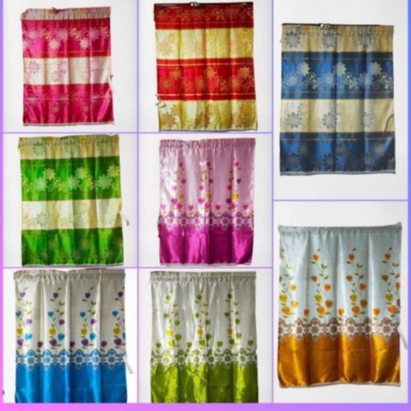 ผ้าม่านหน้าต่างเจ็คการ์ด&UV กว้าง100×120ซม. #ฟรีลวดแขวนผ้าม่าน#ใช้1ผืนต่อ1บาน#🚩 แถมลวดแขวนม่านทุกเซ็ต🚩