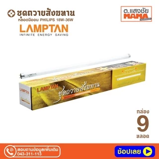 หลอดนีออน LAMPTAN 18W ชุดสังฆทาน บรรจุชุด 3 และ 9 หลอด