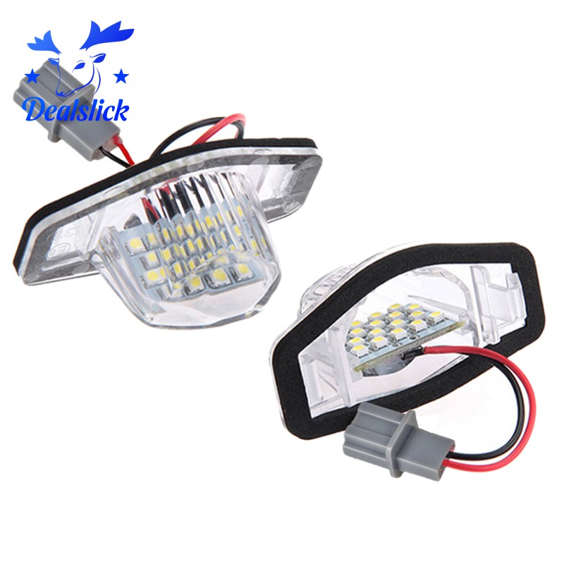 ไฟส่องป้ายทะเบียน LED 2x ไม่มีข้อผิดพลาดสำหรับ Honda Crv Fit Jazz Crosstour Odyssey