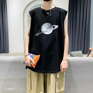 【S-3XL】เสื้อกั๊กแขนกุด เสื้อกั๊กแขนกุดฤดูร้อนป่า เสื้อกั๊กแขนกุดสไตล์วิทยาลัย ใหม่เสื้อกั๊กแขนกุดสบาย ๆ