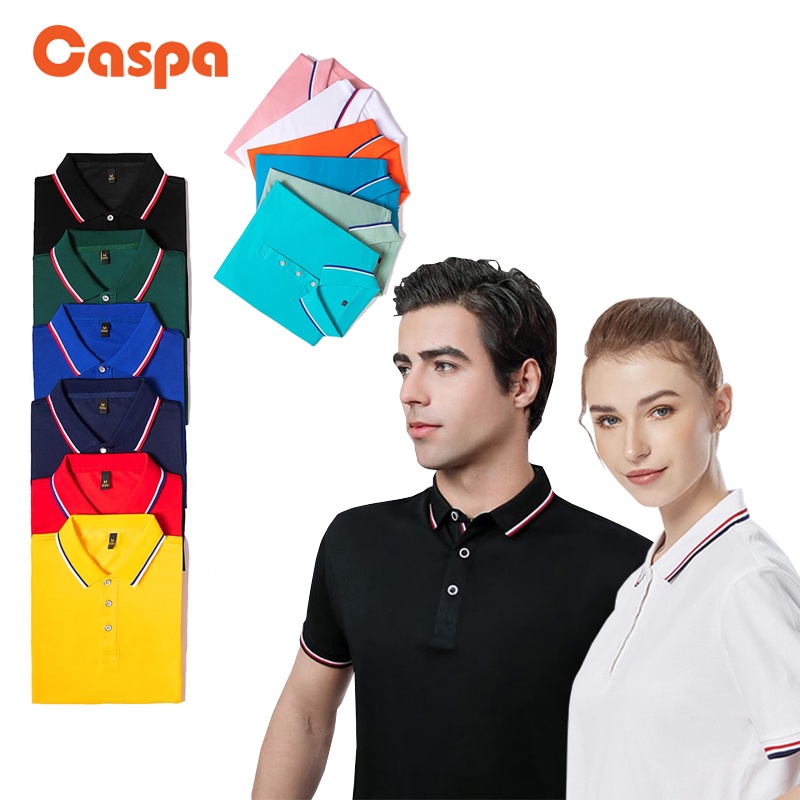 Caspa รุ่น NewPolo - 399 รุ่นใหม่ คอปกแถบสี  เสื้อโปโล คอปก โปโลผู้ชาย โปโลผู้หญิง โปโลราคาถูก