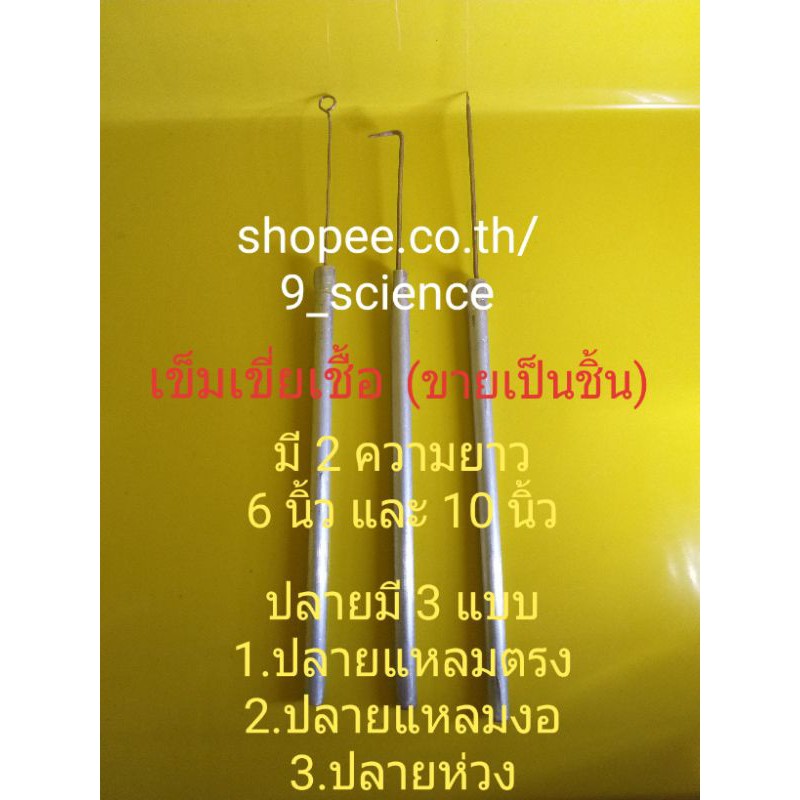 เข็มเขี่ยเชื้อสแตนเลส (Needle-Stainless)