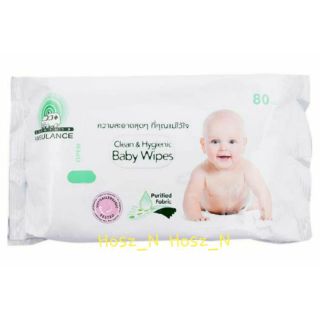 Ambulance baby wipes กระดาษทิชชูเปียก เบบี้ไวพส์ 80 ชิ้น