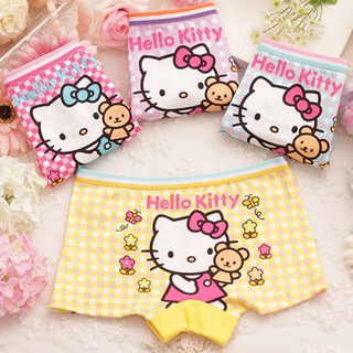 กางเกงชั้นในขาสั้น พิมพ์ลาย hello Kitty 3ชิ้น