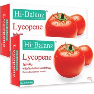 Hi-Balanz ไฮบาลาานซ์ มะเขือเทศสกัด ไลโคปีน licopene tomato extract30เม็ด 2กล่อง