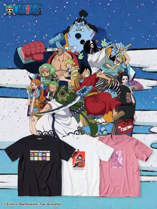 เสื้อยืดแขนสั้นพิมพ์ลาย  One Piece Joint  Onepiece And The Country สําหรับผู้ชาย 440673