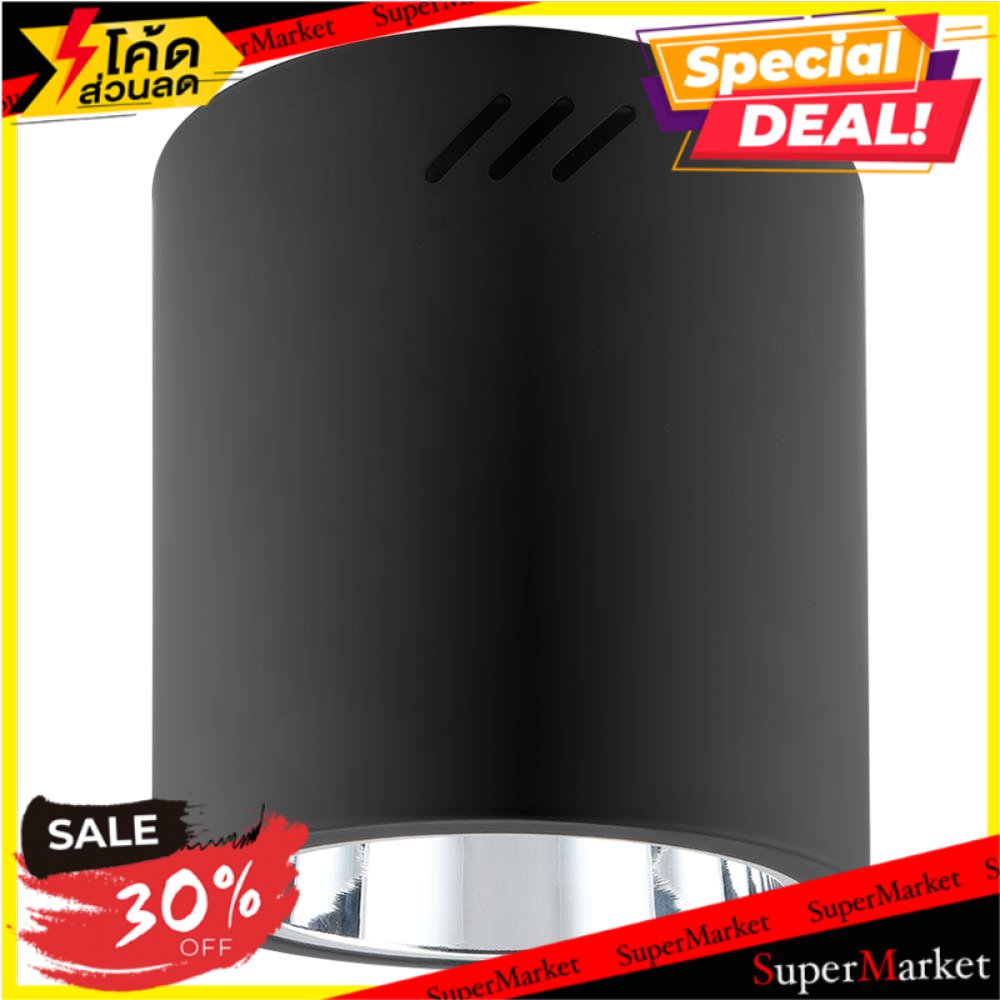 🔥ยอดนิยม!! ดาวน์ไลท์ LEKISE SDF 6 นิ้ว E27 สีดำ ทรงกลม โคมไฟดาวน์ไลท์ DOWNLIGHT LEKISE SDF ROUND 6" 