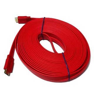 Cable DP HDMI M/M Slim สายแบน ( 20M) คละสี Three Boy