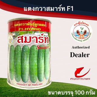 เมล็ดพันธุ์ แตงกวาสมาร์ท ขนาดบรรจุ  100 กรัม