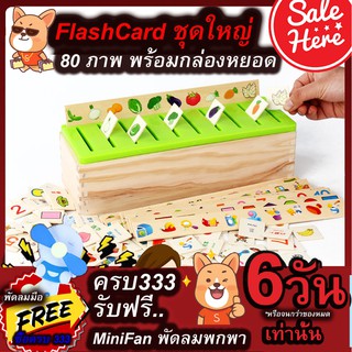 FlashCardหยอด80ชิ้น  ของเล่นเสริมพัฒนาการ จิ๊กซอว์ไม้ ของเล่นไม้ ราคาโรงงาน