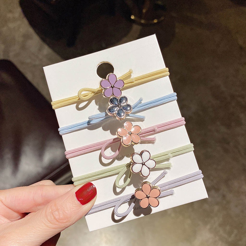 Buta CT22 Gold Border Apricot Hair Tie