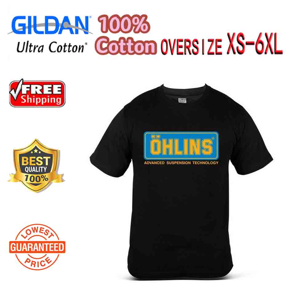 Newjintaoli[Xs-6Xl] เสื้อยืดผ้าฝ้าย 100% แขนสั้นพิมพ์ลาย Ohlins Ohlins Ohlins Ohlins Ohlins สําหรับเ