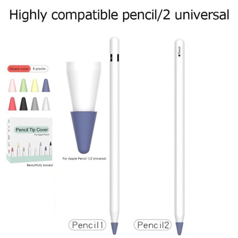 ปลอกซิลิโคน สวมปลายปากกา สำหรับ Apple Pencil รุ่น1,2