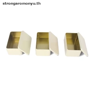 strengaromonyu 1 ชิ้นกล่องดีบุกโลหะดีบุก Jars Iron Tea Box Case Small Things Storage Box