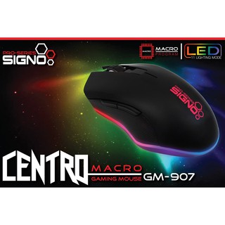 👉🏼สินค้าพร้อมส่ง❗️👈🏼 (ของแท้ 100%) MOUSE SIGNO GM-907 CENTRO GAMING