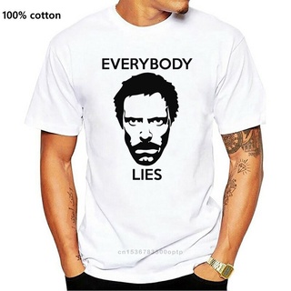 Everybody LIES เสื้อยืด ลาย HOUSE MD DOCTOR ของขวัญตลก สําหรับผู้ชาย (1)