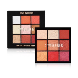 อายแชโดว์ บลัชออน ปัดแก้ม SIVANNA COLORS HF4034 Eyeshadow&amp;Cheek