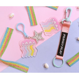 พวงกุญแจ rainbow vomit keychain