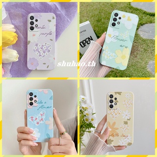 เคส Samsung A32 4G ภาพวาดสีน้ำมัน ผีเสื้อ Samsung A32 5G เคสซิลิโคนนิ่ม สไตล์เกาหลี สําหรับ เคสโทรศัพท์ซิลิโคนทา