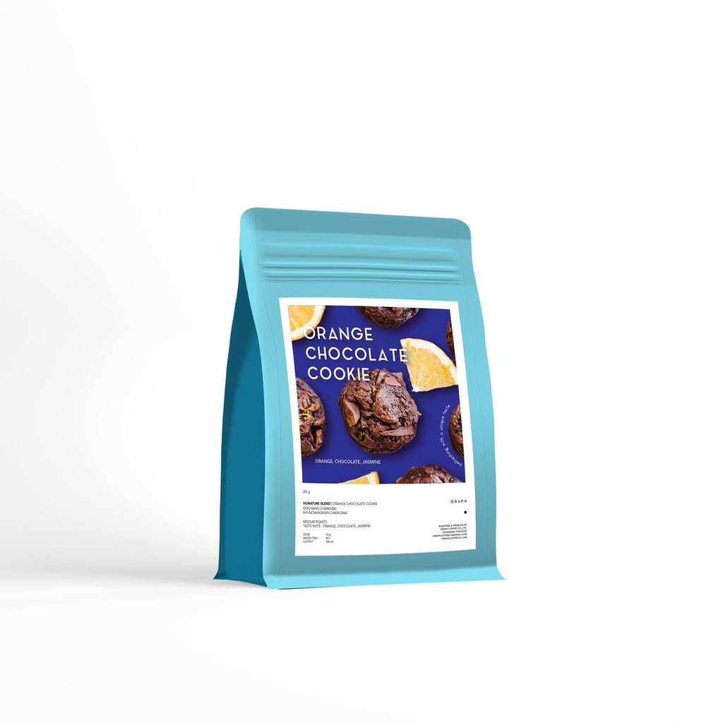 GRAPH | เมล็ดกาแฟ SIGNATURE BLEND - FRUITY FINE SET - ORANGE CHOCOLATE COOKIE