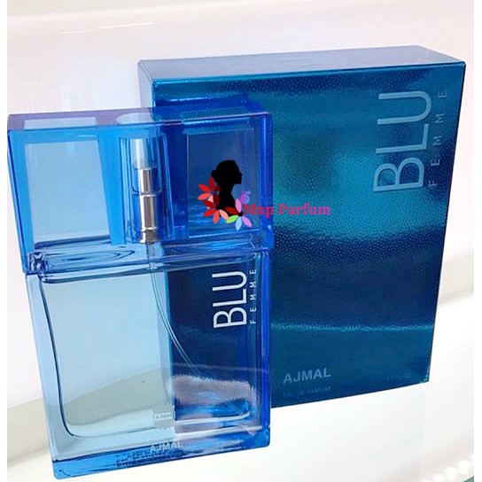 Ajmal Blu Femme Eau De Parfum 50 ml. ( กล่องซีล )
