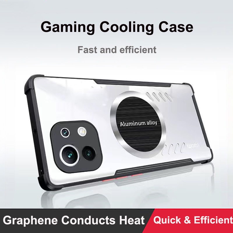 สําหรับ Xiaomi Mi 11 Lite 5G กรณี Mi 11Lite อลูมิเนียมกระจายความร้อนสําหรับ Xiaomi Mi11Lite ฝาครอบ G