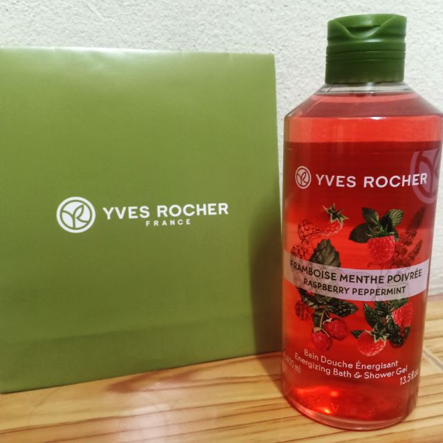 อีฟ โรเช Yves Rocher Energizing Raspberry Peppermint Shower Gel 400ml