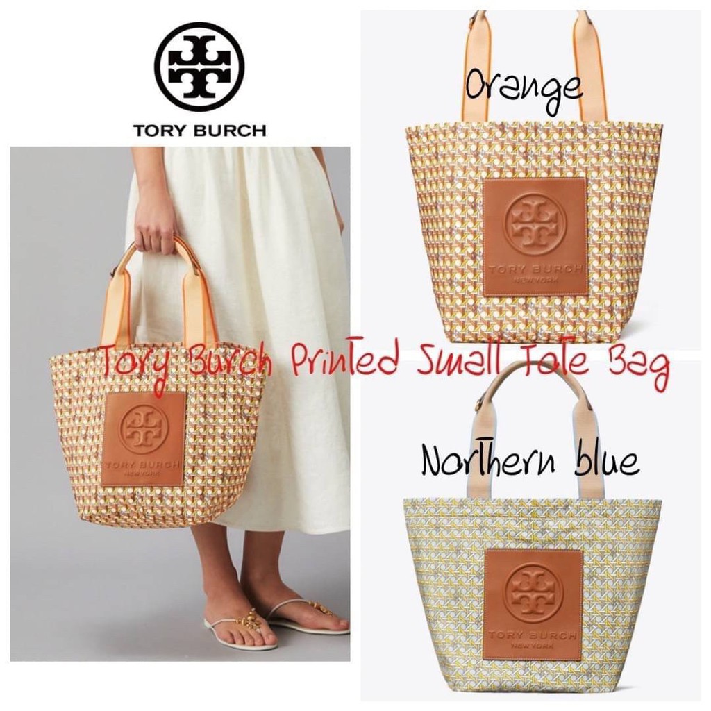 ?Tory Burch Printed Small Tote Bag | Shopee Thailand