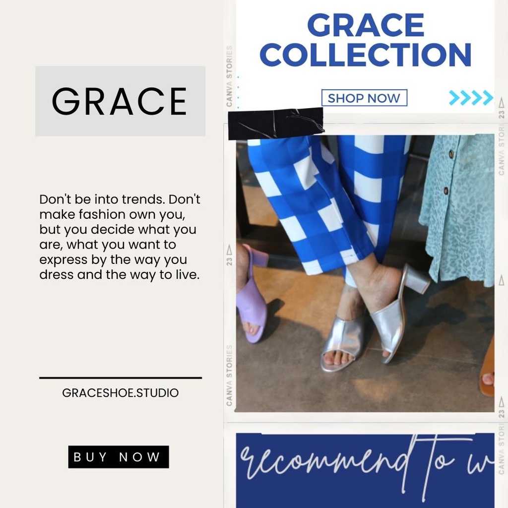 GRACEคาดแผ่นSET2 หนังนิ่ม ไซส์ 36-43 รองเท้าส้นสูง 2.5 นิ้ว รองเท้าแฟชั่นผู้หญิง