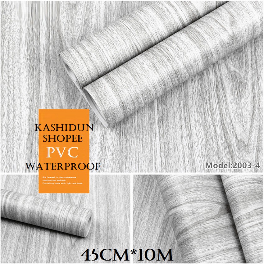 ลายไม้กันน้ำลาย 3D สติกเกอร์ติดผนังห้องรับแขกห้องนอนตกแต่งสติ๊กเกอร์*วอลเปเปอร์กาวในตัวwallpaper - รูปที่ 2