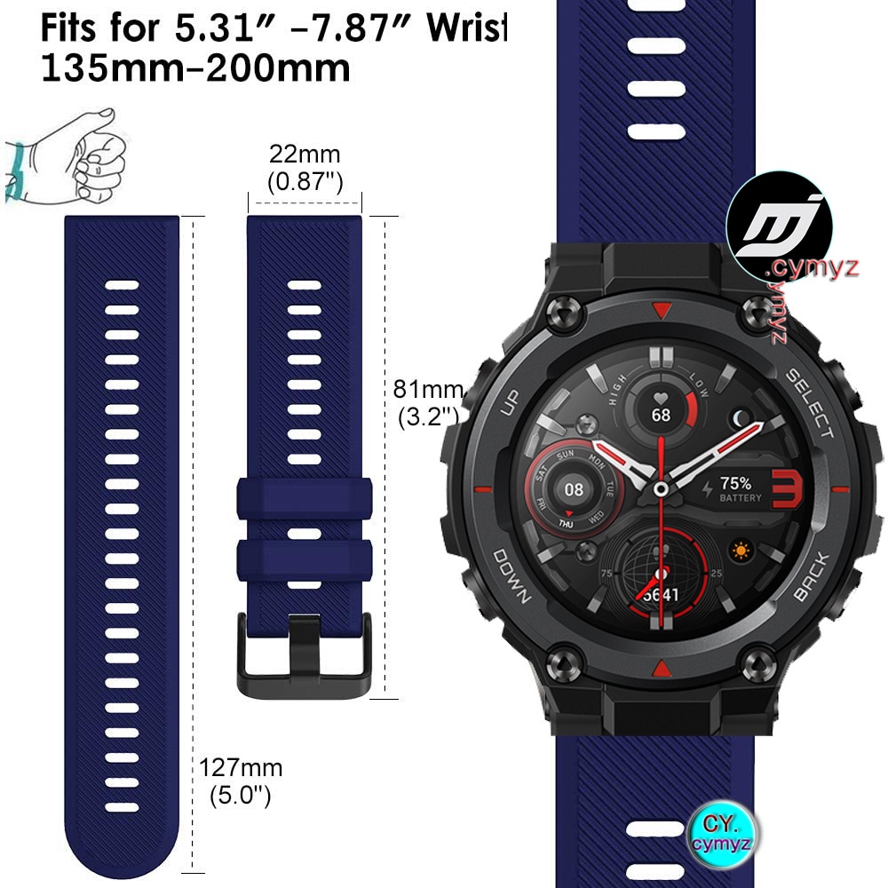 สาย amazfit t rex Pro สาย สายนาฬิกา ใหม่ แบบซิลิโคน สำหรับนาฬิกาอัฉริยะ amazfit t rex นาฬิกาอัฉริยะ 