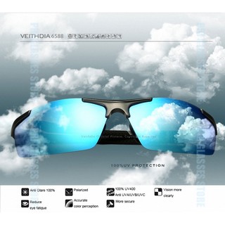 แว่นกันแดด VEITHDIA (รุ่น : 6588) Gray frame Black Lens / Black Frame Black Lens / Gray Frame Blue Lens