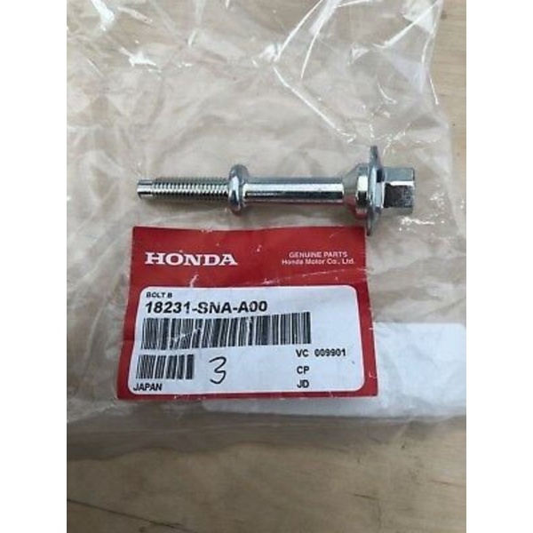 สกรูยึดท่อไอเสีย ACCORD”08-09 BRIO/CITY 09-2013/CRV 07-2011/JAZZ 09-2013 แท้ใส่ได้หลายรุ่นครับ คันละ4 ตัว