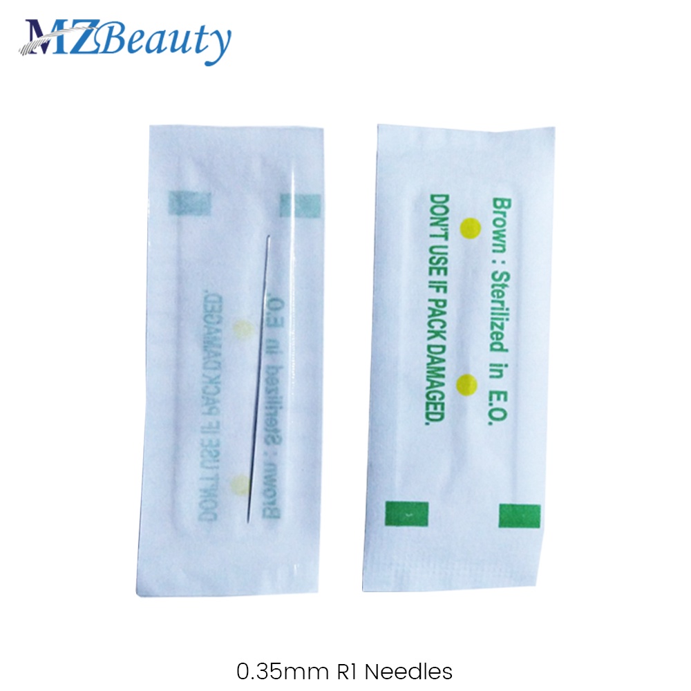 100pcs Disposable Sterilized Professional Tattoo Needles 1RL For Tattoo Eyebrow Pen Machine