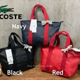 ริบบิ้นลายแบรนด์ 
LACOSTE handbag กระเป๋าหนังpu