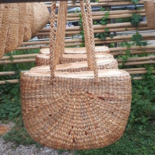 #กระเป๋าผักตบชวา กระเป๋าสาน กระเป๋าHandmade 🌿Natural Woven hand bags