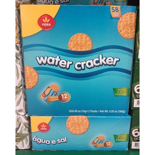 วิเอล่า ขนมปังกรอบ รสดั้งเดิม บรรจุ 14กรัม ยกกล่อง 12ชิ้น VIEIRA WATER CRACKER ORIGINAL รสต้นตำหรับ รสออริจินัล