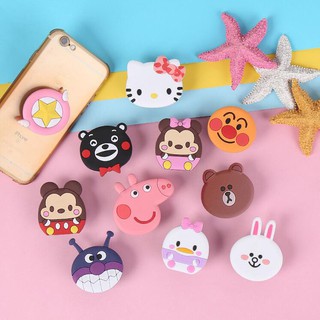 แหวนติดมือถือลาย Hello Kitty /Peppa Pig /Kumamon /Mickey Minnie 3D PopSocket