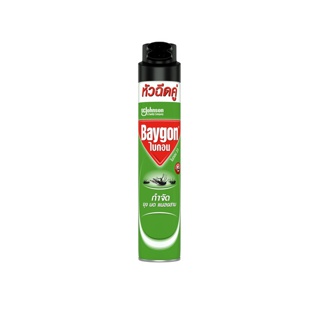 ไบกอนเขียว สเปรย์กำจัดยุง มด แมลงสาบ 600 มล. Baygon Multi Insect Killer Aeresol Spray 600ml